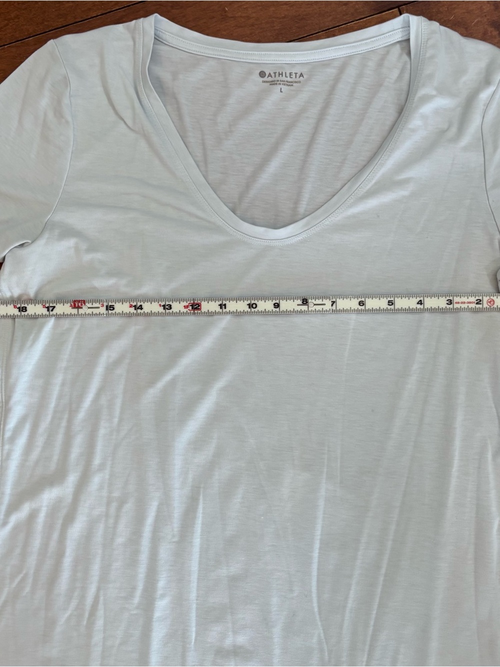Athleta Women's Scoop Neck Tee in Pale Blue - Picture 7 of 9